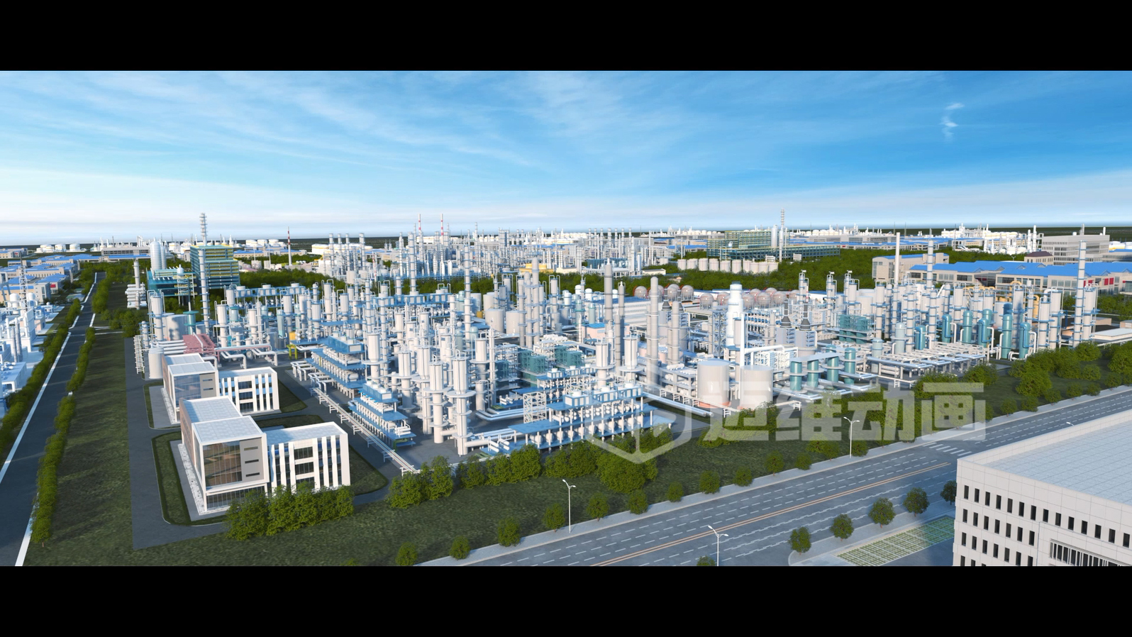 化工行業(yè)全流程自動化三維動畫宣傳片展示(圖3)